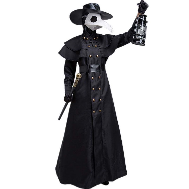 Ethnic Wear Fashion Brand - Kostum Cosplay Halloween Jubah Hitam Pendeta