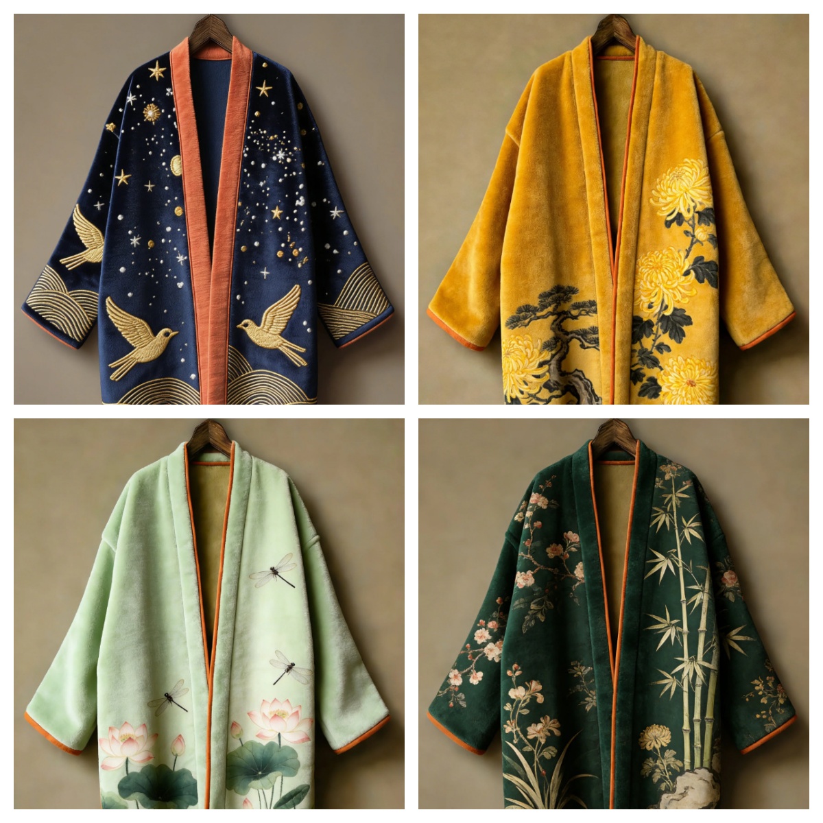 Haori Japanese Jacket - Kardigan Kimono Jepang Flanel Tebal Yukata