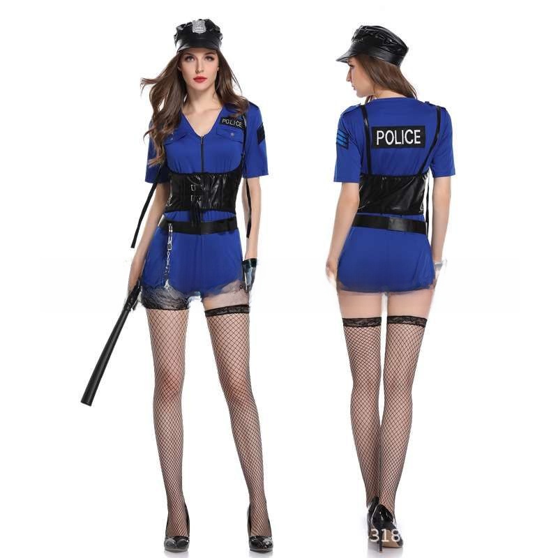 Ethnic Wear Fashion Brand - Kostum Panggung Wanita Polisi Halloween dengan