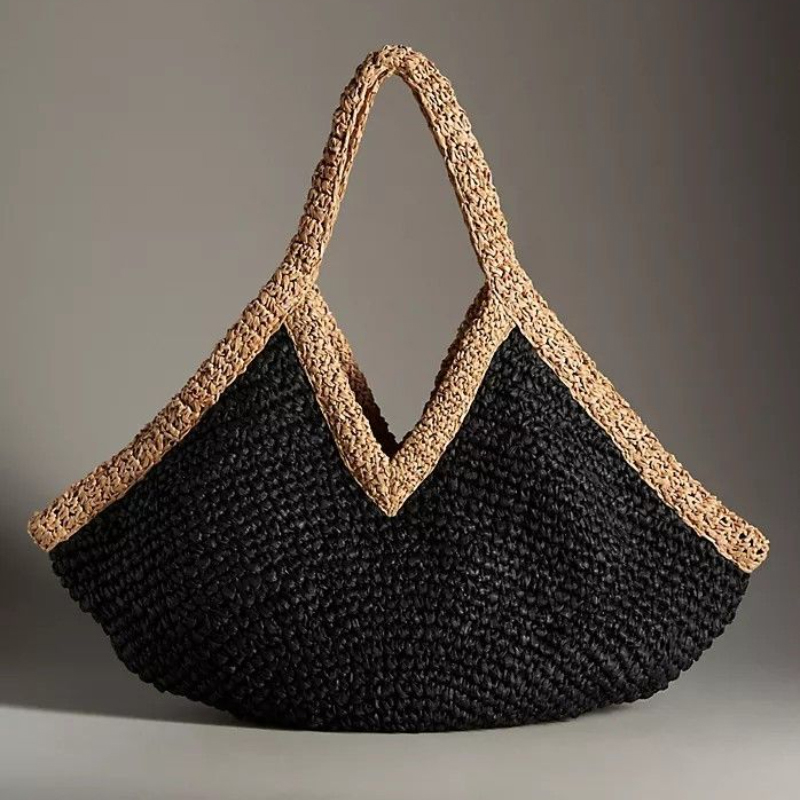 Ethnic Fashion Collection - Tas Tangan Anyaman Baru Musim Panas