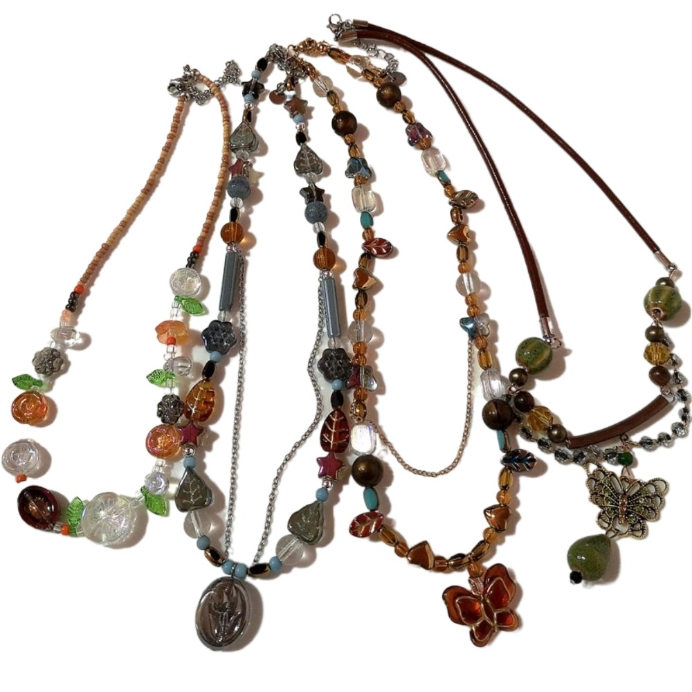 Kalung Bohemia manik modis ker - Y2K Ethnic Fashion ulasan dan harga