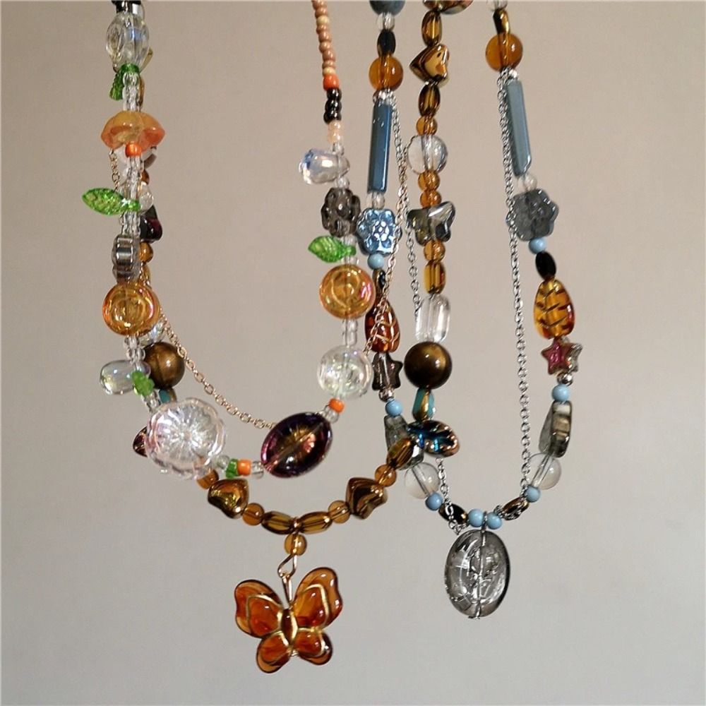 Kalung Bohemia manik modis ker - Y2K Ethnic Fashion ulasan dan harga