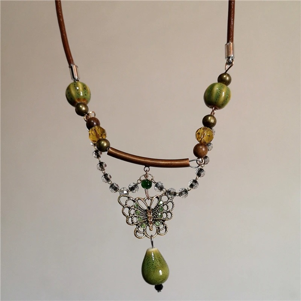 Kalung Bohemia manik modis ker - Y2K Ethnic Fashion ulasan dan harga