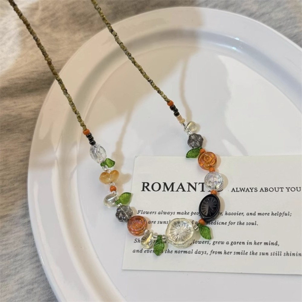 Kalung Bohemia manik modis ker - Y2K Ethnic Fashion ulasan dan harga