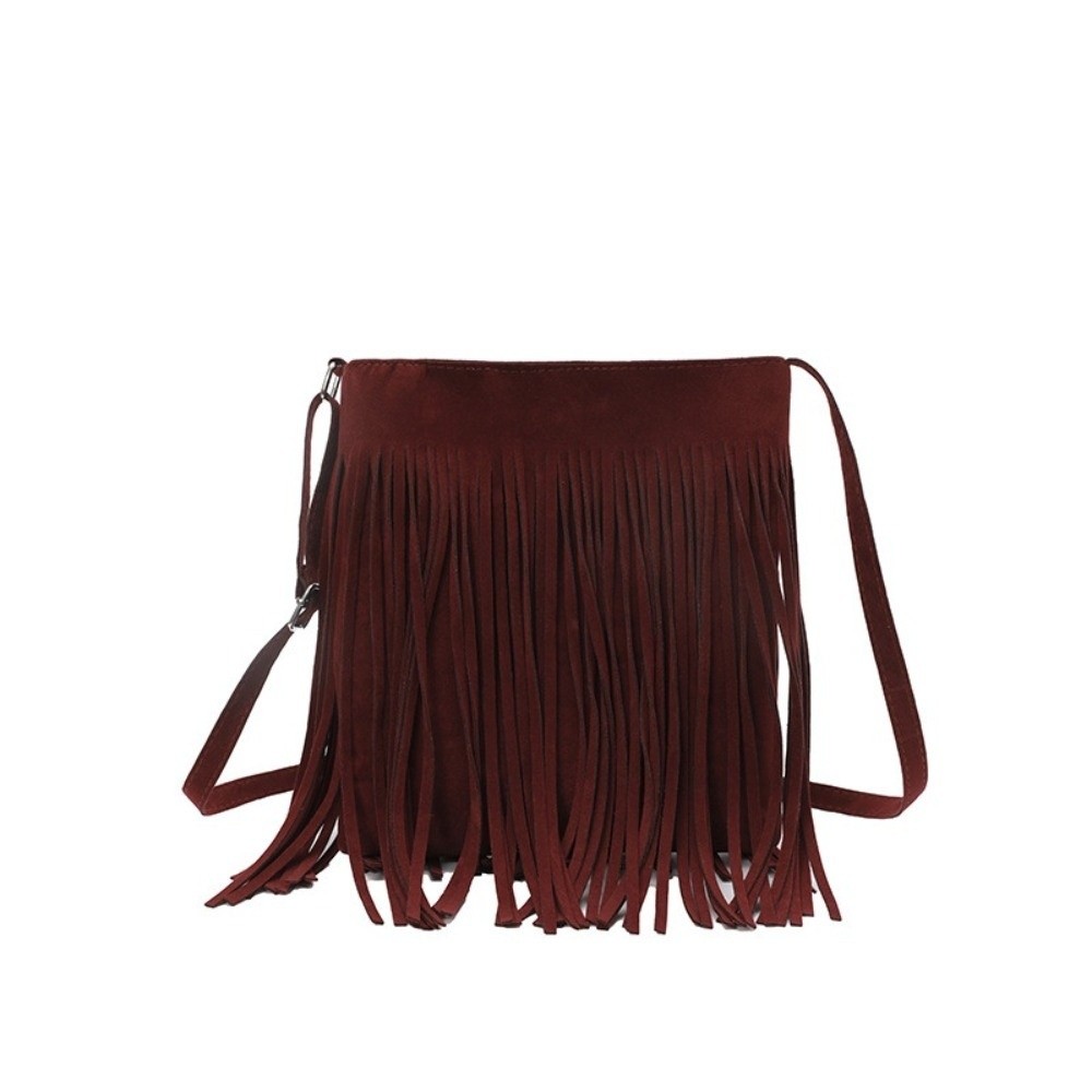 Tas Selempang Pinggiran Suede  - Ethnic Fashion Collection ulasan dan harga