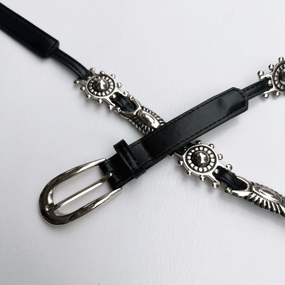 Sabuk Logam Ukiran Gaya Y2K, S - Y2K Ethnic Fashion ulasan dan harga