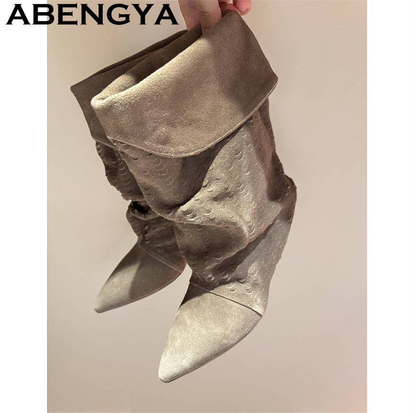Sepatu Bot Wanita Setinggi Bet - Ethnic Fashion In ulasan dan harga