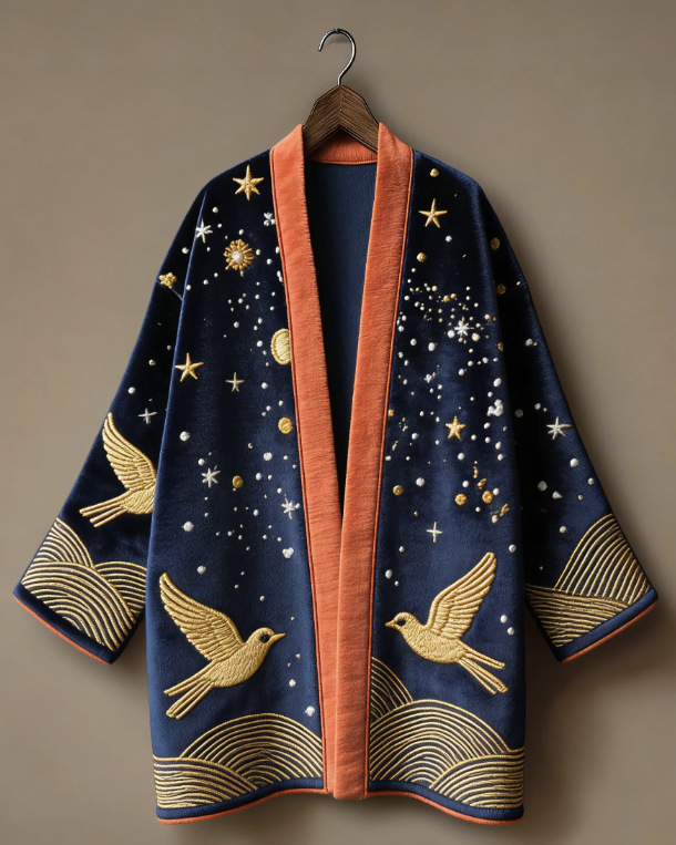 Kardigan Kimono Jepang Flanel  - Haori Japanese Jacket ulasan dan harga