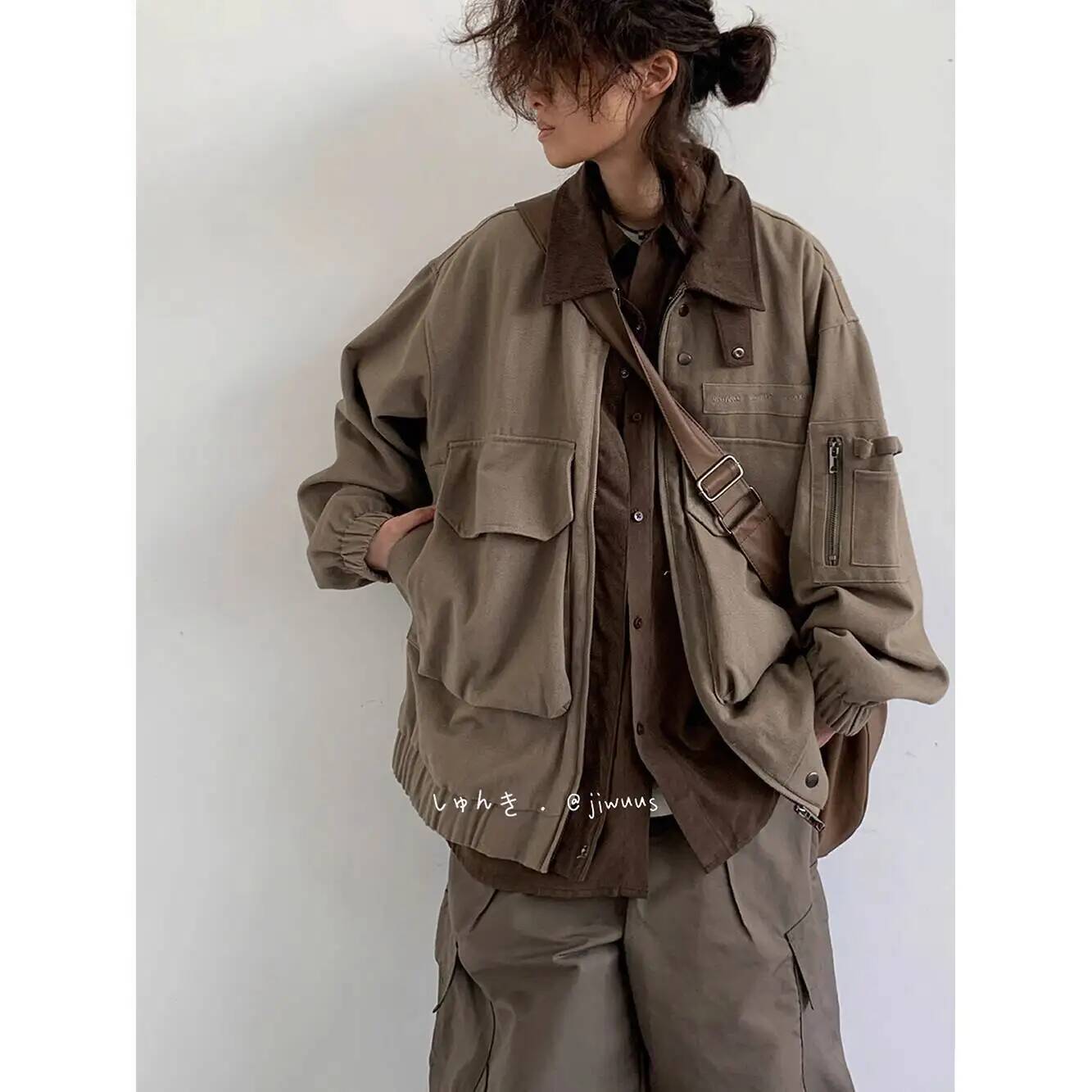 Jaket Pria Jaket Kargo Longgar - Haori Japanese Jacket ulasan dan harga