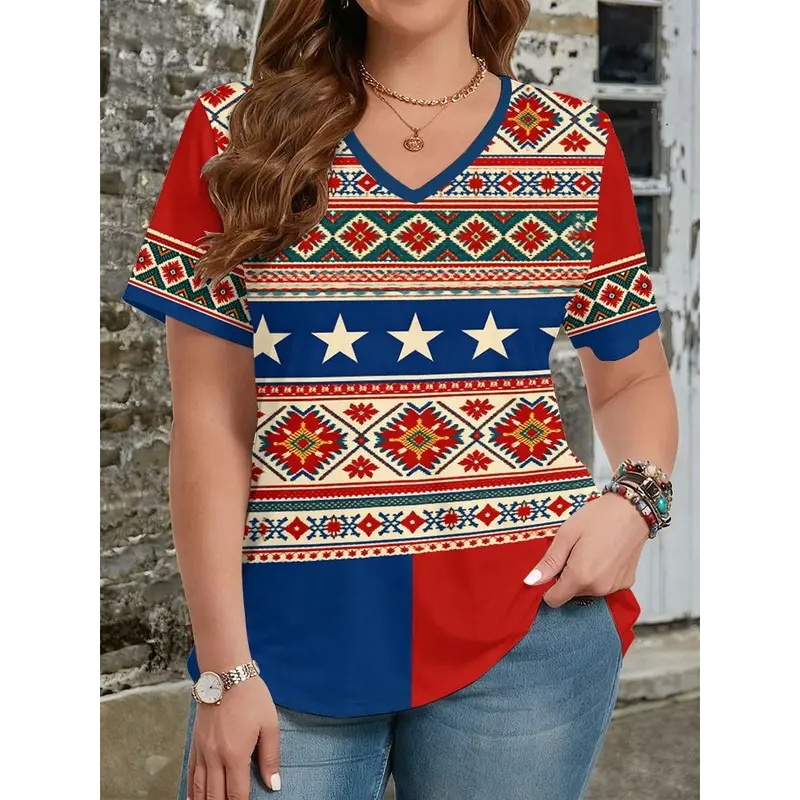 Kaos bergaya etnik dengan ceta - Y2K Ethnic Fashion ulasan dan harga