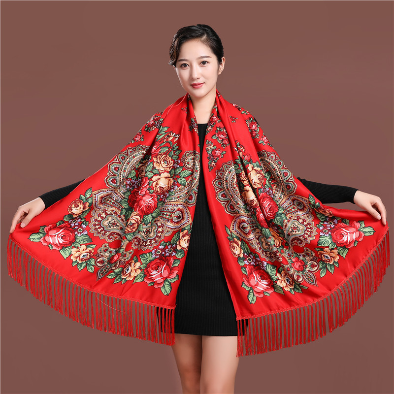 Syal Wanita Cetak Bunga Mewah  - Ethnic Fashion For Ladies ulasan dan harga
