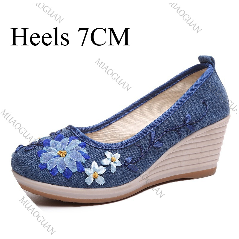 Sepatu Platform Wedge Nyaman W - Ethnic Fashion In ulasan dan harga