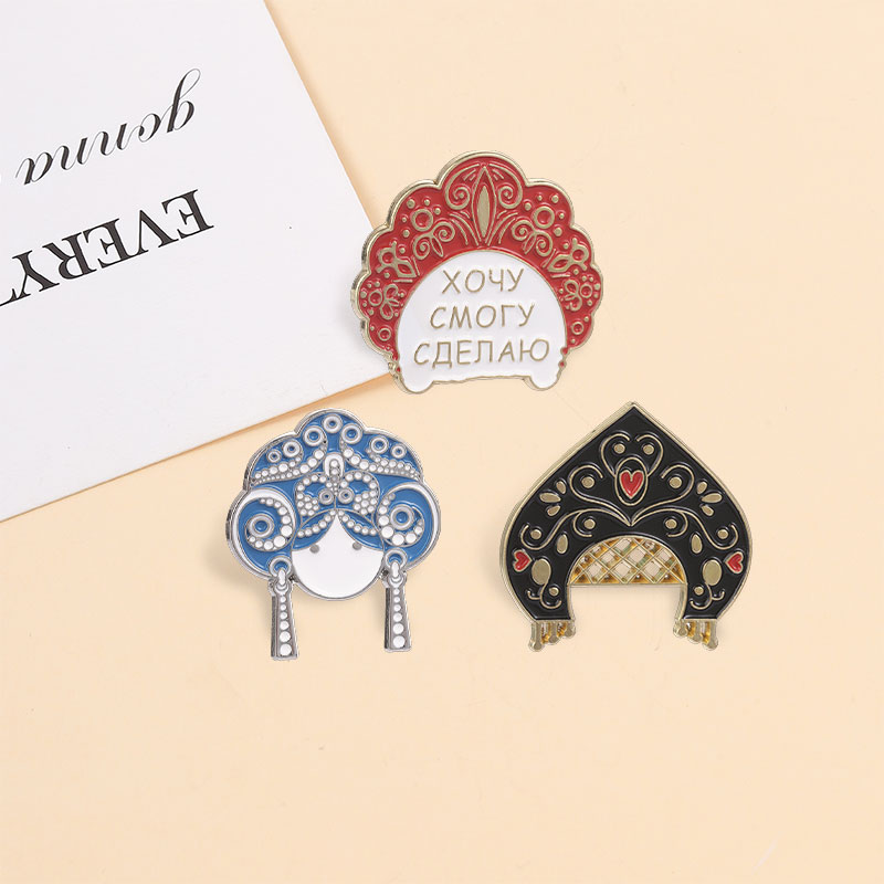 Pin Enamel Kokoshnik Rusia Bro - Ethnic Fashion Quotes ulasan dan harga