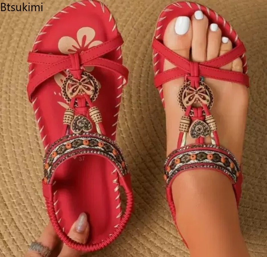 Sandal Bohemian Wanita Sepatu  - Ethnic Fashion For Ladies ulasan dan harga