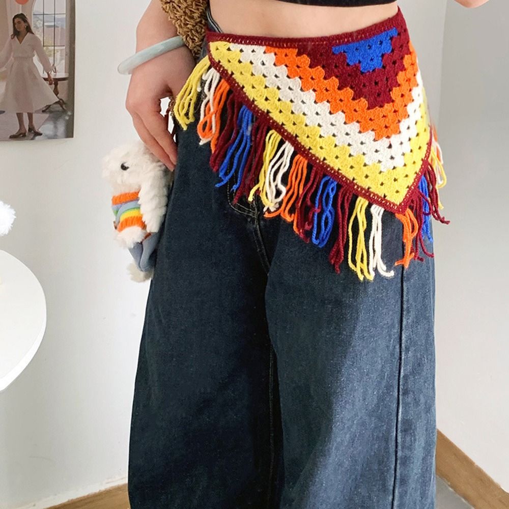 Sabuk Pinggang Rumbai Gaya Y2K - Y2K Ethnic Fashion ulasan dan harga