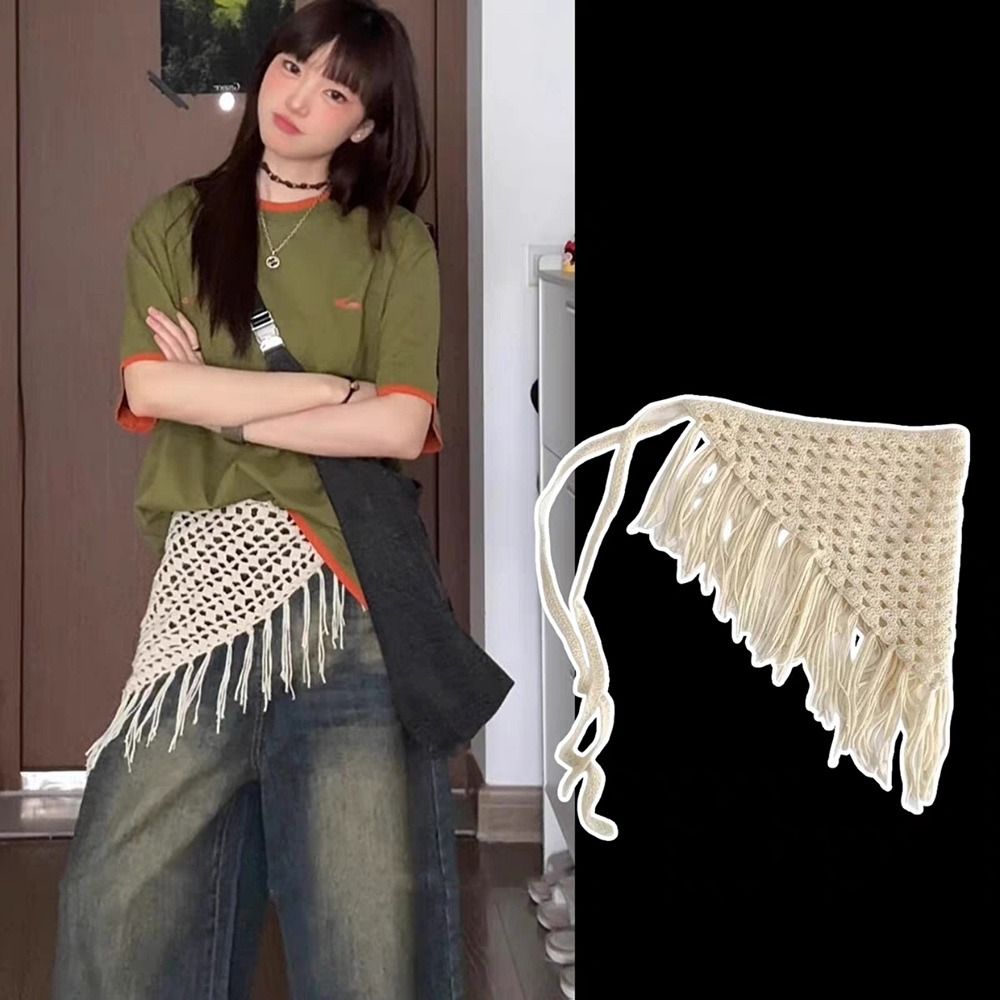 Sabuk Pinggang Rumbai Gaya Y2K - Y2K Ethnic Fashion ulasan dan harga